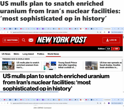 Screenshot 2026-07-26 at 11-45-38 Trump US military consider snatching Iran's enriched uranium American Special Operations forces are waiting in wings to launch the “most sophisticated operation in military history” to seize I[...]
