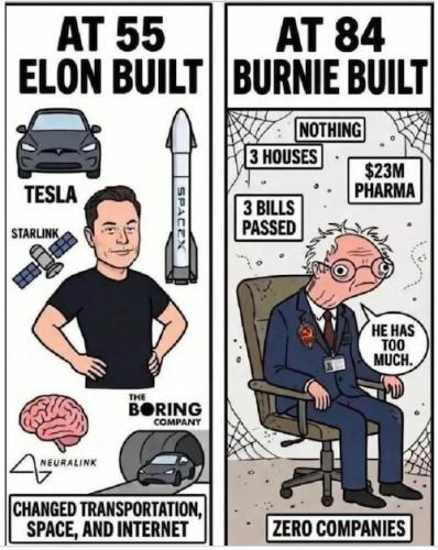 ELON MUSK BERNIE 7676767