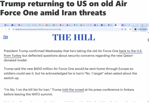 Screenshot 2026-07-09 at 15-36-45 (1) Qatari AIR FORCE One! It was a disaster from the start & NO POTUS must fly on that plane I trust QATAR as far as I can spit! Thank you POTUS Trump for going back to USA's Air Force ONE! 'T[...]