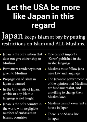 7-4-26 USA Should Follow Japan On Islam