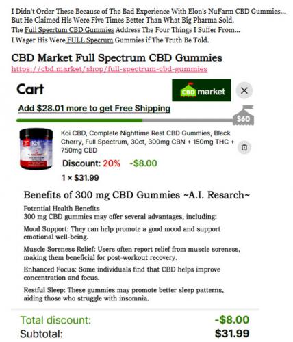 CBD Market Cart ~Full Spectrum CBD~ Post