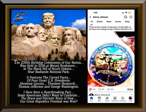 Trump Celibrating 250th Birthday of America at Mount Rushmore