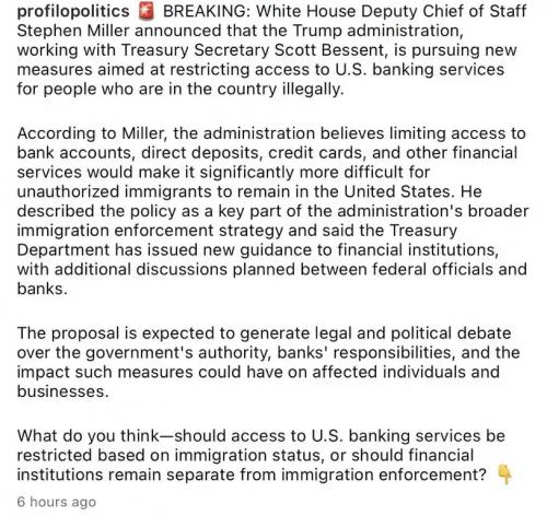 Illegals banking