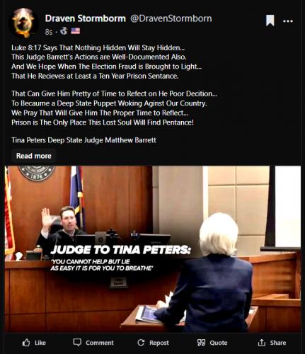 Tina Peters Post