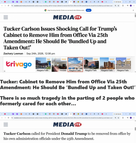 Screenshot 2026-09-24 at 17-55-22 (1) Tucker said what Wants Trump 25th Tucker Carlson want Trump removed from office!Trump administration was & is losing media ban case against CNN etc. & I agree they should lose if you restr[...]