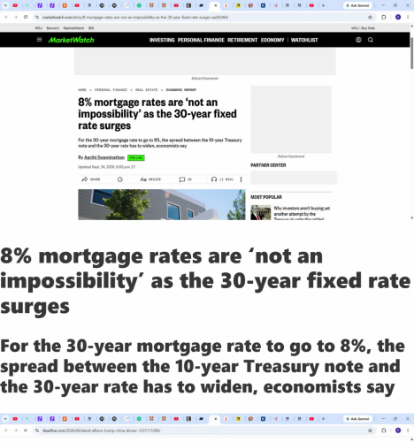 Screenshot 2026-09-25 at 11-25-31 (1) 10% mortgage rates inevitable under Trump and likely by January 2027 in 4 months)...some say 8 now! Trump financial ‘experts’ seem to have zero clue about what they are doing & now crateri[...]