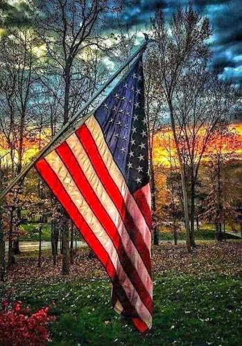 Flag - With colored sky