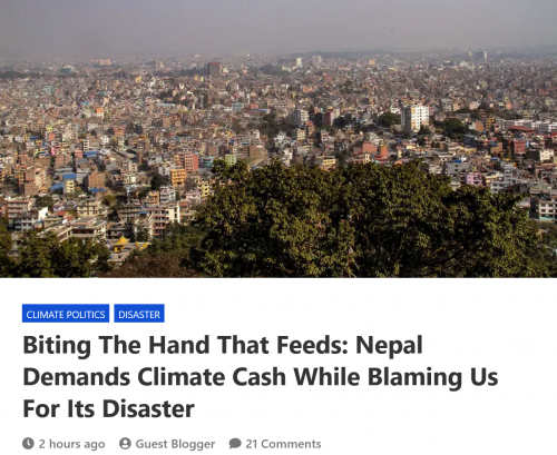 Screenshot 2026-09-23 at 11-23-44 Biting The Hand That Feeds Nepal Demands Climate Cash While Blaming Us For Its Disaster - Watts Up With That